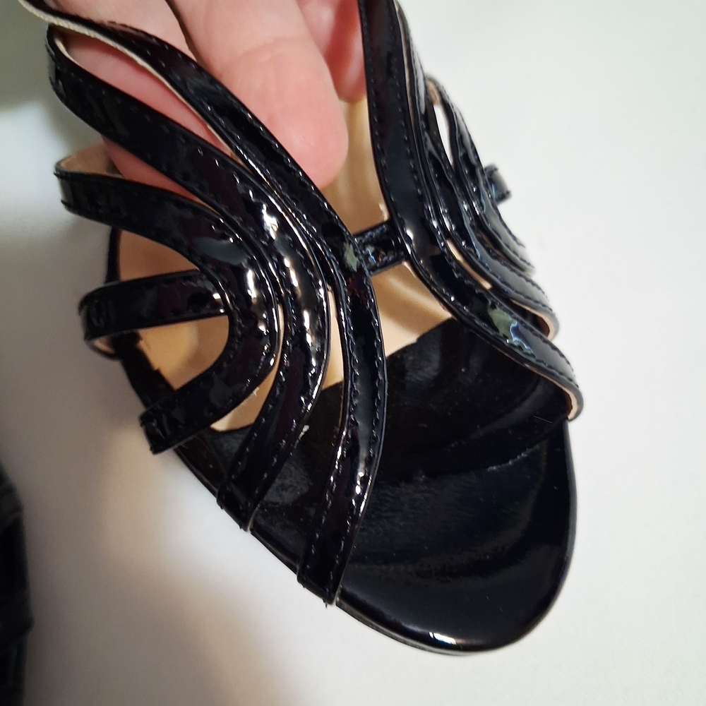 J.Renee Black Strappy Heels Size 8 NWOT - Picture 8 of 12